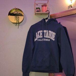 lake tahoe blue hoodie